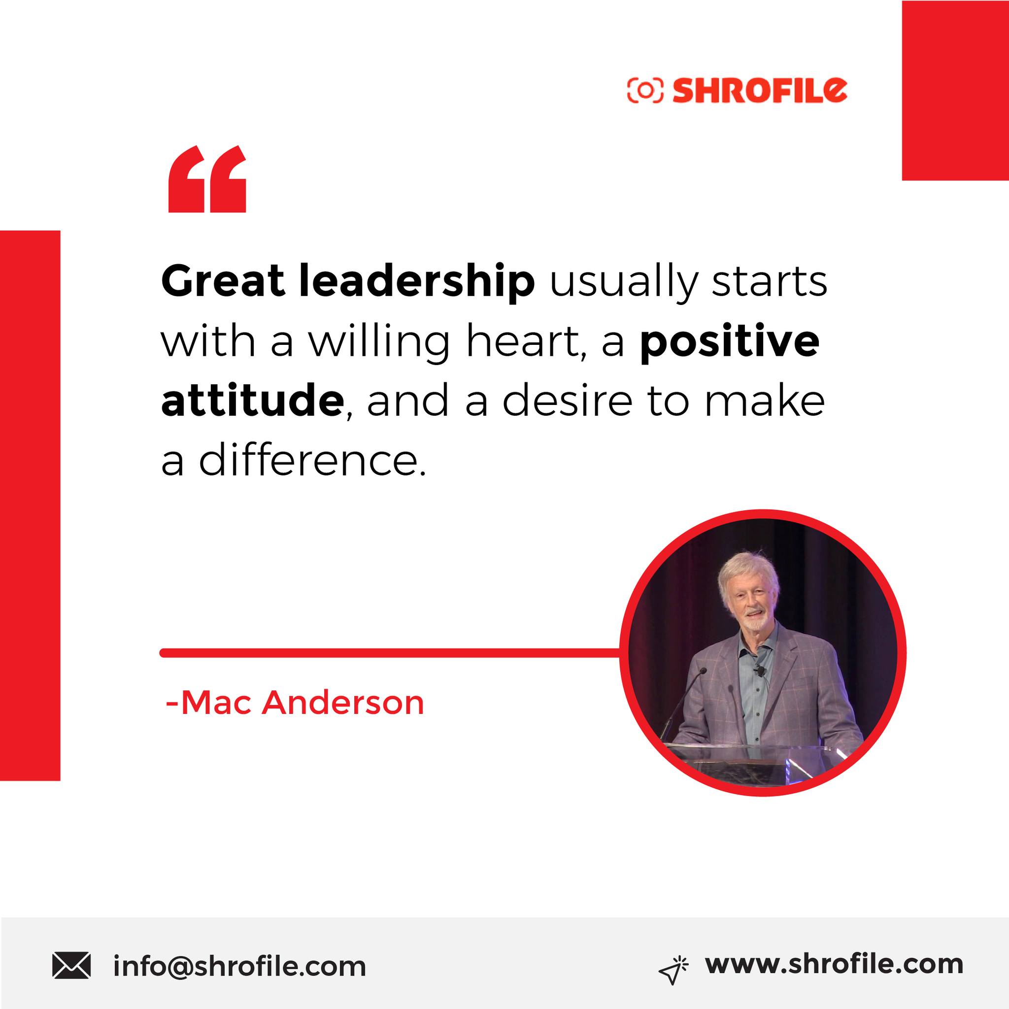 Mac Anderson Leadership Quotes
